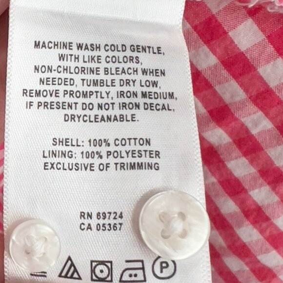 Columbia Super Bonehead Women's Red & White Gingham Button-Down Long Sleeve Fish - Picture 5 of 6